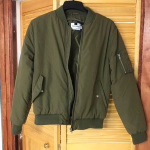 topman green bomber jacket
